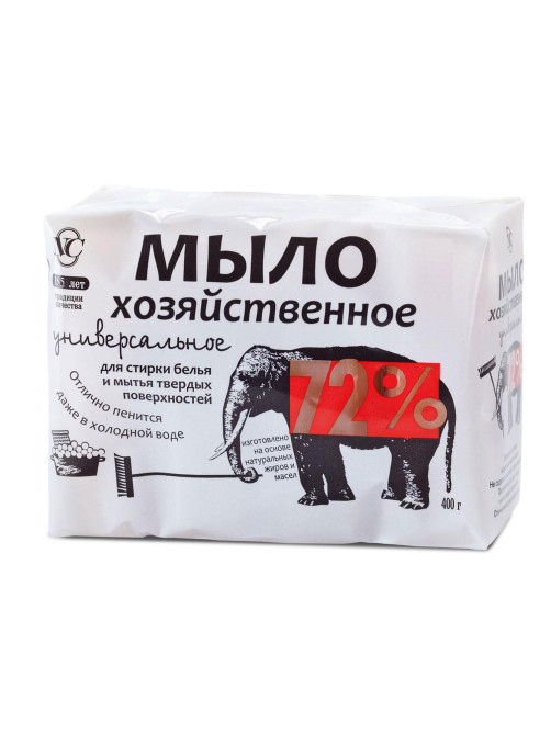 Мыло хозяйственное 72% КОМПЛЕКТ 4 шт. х 100 г (Невская Косметика), в упаковке, 11421, 11142