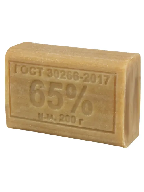 Мыло хозяйственное 65%, 200 г, МЕРИДИАН, без упаковки, МИНПРОМТОРГ
