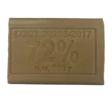 Мыло хозяйственное 72% 300 г (Меридиан), без упаковки, МИНПРОМТОРГ