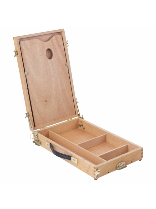 Этюдник BRAUBERG ART CLASSIC, бук, 40х25х7,5см, высота холста 70см, ножки метал 90см, ремень,190655