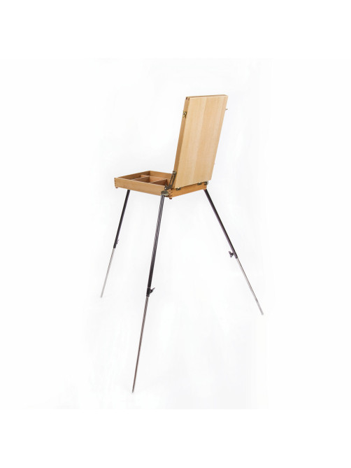 Этюдник BRAUBERG ART CLASSIC, бук, 40х25х7,5см, высота холста 70см, ножки метал 90см, ремень,190655