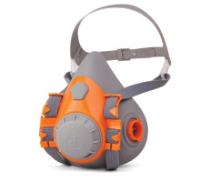 Полумаска фильтрующая Jeta Safety 6500, мягкий силиконовый материал, без фильтров, размер М, 6500-M