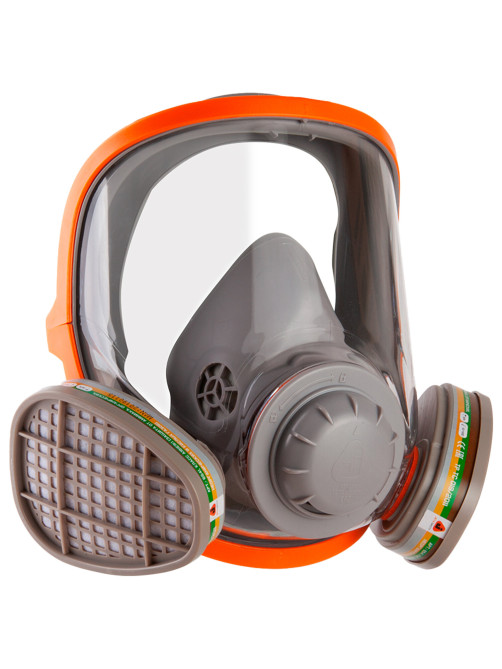 Маска полнолицевая Jeta Safety 5950, силикон, ударопрочный поликарбонат, защитная пленка, без фильтров, размер М, 5950-M