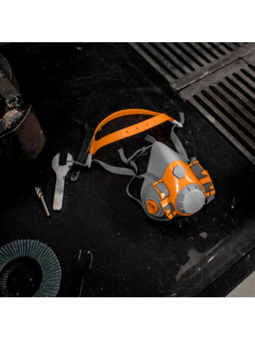 Полумаска фильтрующая Jeta Safety 6500, мягкий силиконовый материал, без фильтров, размер L, 6500-L