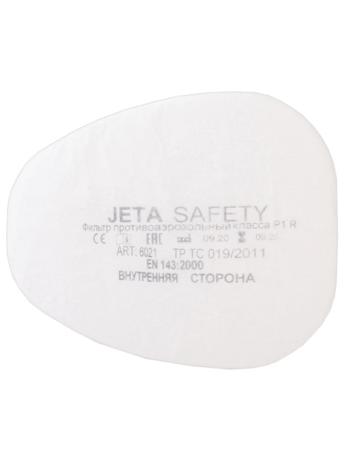 Фильтр противоаэрозольный (предфильтр) Jeta Safety 6021, комплект 4 штуки, класс P1 R