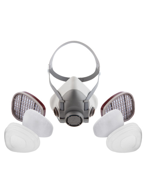 Комплект защитный Jeta Safety 5500P (перчатки, полумаска, фильтр, предфильтр, держатель), размер М, J-SET5500P-M