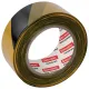 Лента оградительная сигнальная желто-черная, 50 мм х 200 м, BRAUBERG 