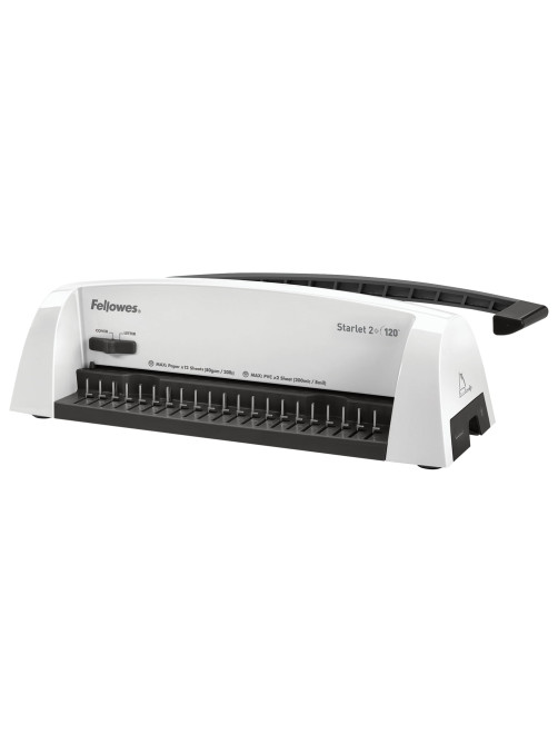 Переплетная машина д/пласт.пружины FELLOWES STARLET 2+, пробивает до 12 л., сшивает до 120 л., FS-52279