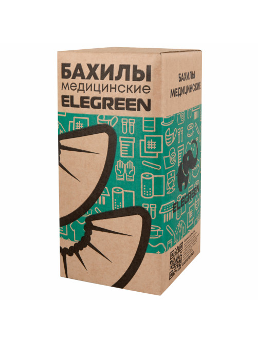 Бахилы КОМПЛЕКТ 2000 штук (1000 пар) СТАНДАРТ+, размер 40х14, 18 мкм, 2,5 г, ELEGREEN, 9/2р-С-удл.