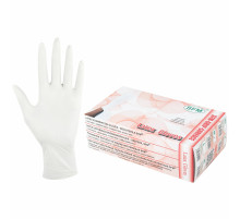 Перчатки латексные смотровые SFM Grip-Surface/ L 254 SC, Германия, 50 пар (100 штук), размер 7-8, М (средний)