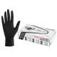 Перчатки нитриловые сверхпрочные с текстурой SFM MEGA TEX BLACK, Германия, 25 пар (50 штук), размер 7-8 (средний)