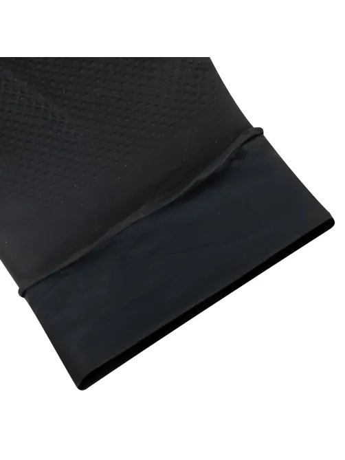 Перчатки нитриловые сверхпрочные с текстурой SFM MEGA TEX BLACK, Германия, 25 пар (50 штук), размер 7-8 (средний)