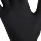Перчатки нитриловые сверхпрочные с текстурой SFM MEGA TEX BLACK, Германия, 25 пар (50 штук), размер 7-8 (средний)