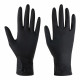 Перчатки нитриловые сверхпрочные с текстурой SFM MEGA TEX BLACK, Германия, 25 пар (50 штук), размер 9-10, XL (очень большой)