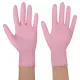 Перчатки нитриловые смотровые SFM Supersoft PINK, Германия, 100 пар (200 штук), размер 6-7, S (малый), розовые