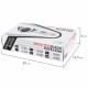Перчатки нитриловые сверхпрочные с текстурой SFM MEGA TEX BLACK, Германия, 25 пар (50 штук), размер 6-7, S (малый)