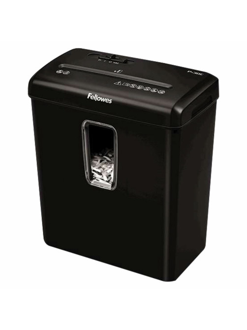 Уничтожитель (шредер) FELLOWES POWERSHRED P-30C, 4 уровень секретности, фрагменты 4х34 мм, 6 л., 15 л, FS-60081