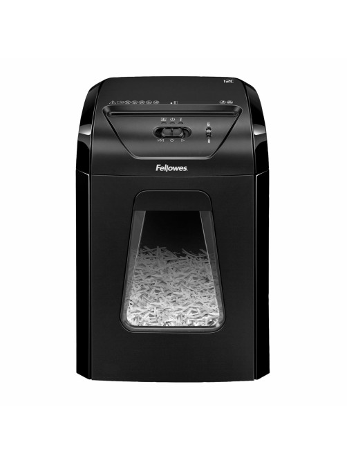 Уничтожитель (шредер) FELLOWES POWERSHRED 12C, 4 уровень секретности, фрагменты 4х40 мм, 12 л., 18 л, FS-71201