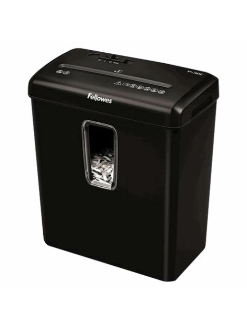 Уничтожитель (шредер) FELLOWES POWERSHRED P-30C, 4 уровень секретности, фрагменты 4х34 мм, 6 л., 15 л, FS-60081