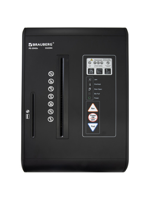 Уничтожитель (шредер) BRAUBERG PROFESSIONAL PS-2542x, CD, 