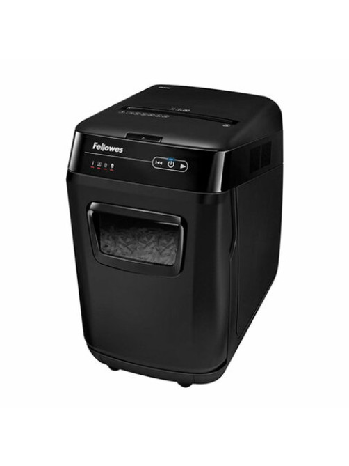 Уничтожитель (шредер) FELLOWES AUTOMAX 200C, 4 уровень секретности, фрагменты 4х38 мм, 200 листов, корзина 32 литра, FS-465, FS-46536