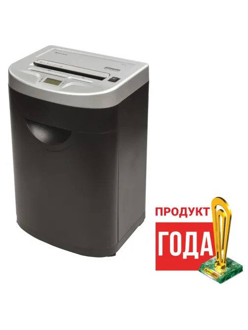 Уничтожитель (шредер) BRAUBERG S22-S, 2 уровень секретности, полоски 4 мм, 22 листа, корзина 34 литра, CD, 531773