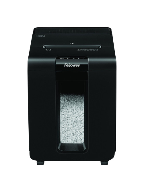 Уничтожитель (шредер) FELLOWES AUTOMAX 100M, 4 уровень секретности, фрагменты 4х10 мм, 100 листов, корзина 23 литра, FS-462, FS-46292
