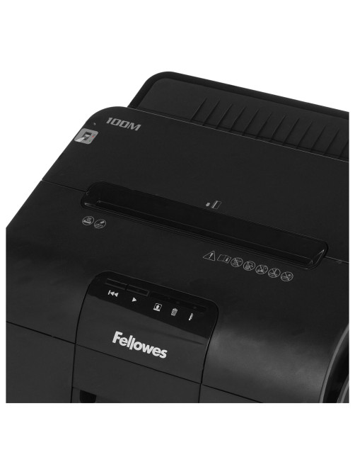 Уничтожитель (шредер) FELLOWES AUTOMAX 100M, 4 уровень секретности, фрагменты 4х10 мм, 100 листов, корзина 23 литра, FS-462, FS-46292