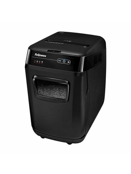 Уничтожитель (шредер) FELLOWES AUTOMAX 200C, 4 уровень секретности, фрагменты 4х38 мм, 200 листов, корзина 32 литра, FS-465, FS-46536