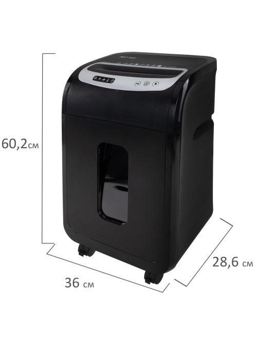 Уничтожитель (шредер) BRAUBERG PROFESSIONAL OF-1830x, HeavyDuty, CD, карты, 4 уровень секретности, 4х38 мм, 18 листов, 30 литров, 533140