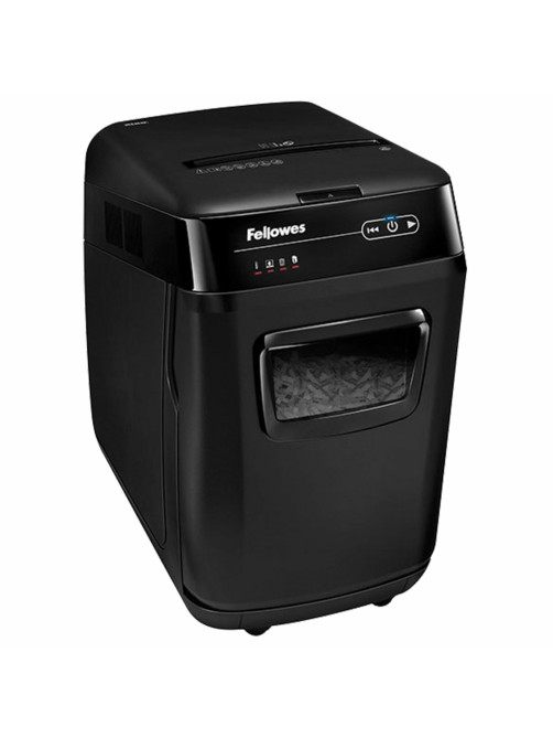 Уничтожитель (шредер) FELLOWES AUTOMAX 200C, 4 уровень секретности, фрагменты 4х38 мм, 200 листов, корзина 32 литра, FS-465, FS-46536