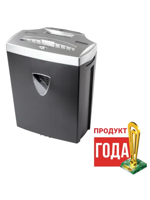 Уничтожитель (шредер) BRAUBERG S12, 4 уровень секретности, фрагменты 4х35 мм, 12 листов, корзина 25 литров, 531774
