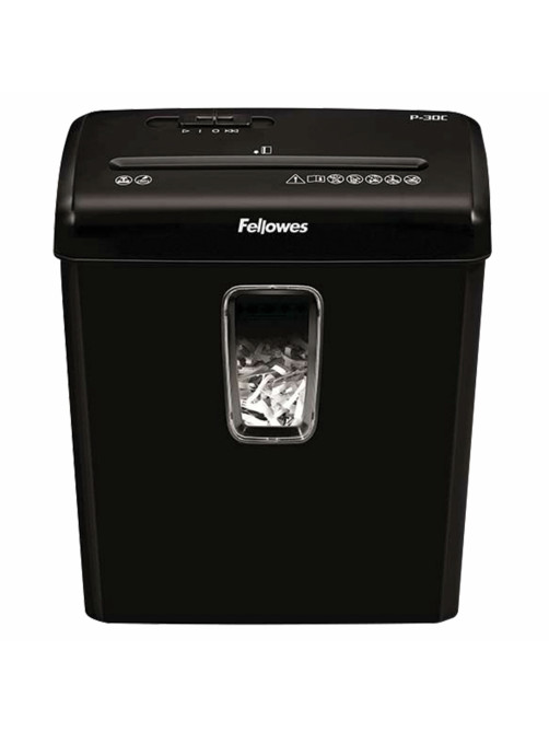 Уничтожитель (шредер) FELLOWES POWERSHRED P-30C, 4 уровень секретности, фрагменты 4х34 мм, 6 л., 15 л, FS-60081