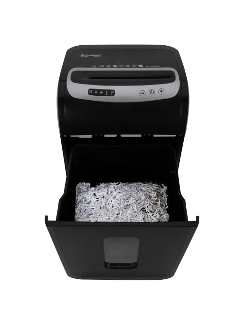 Уничтожитель (шредер) BRAUBERG PROFESSIONAL OF-1830x, HeavyDuty, CD, карты, 4 уровень секретности, 4х38 мм, 18 листов, 30 литров, 533140