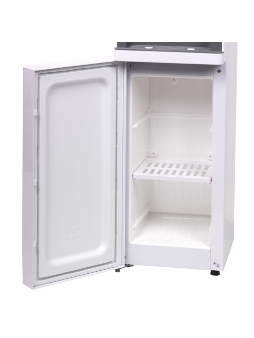 Кулер для воды SONNEN FSC-02BA, напольный, НАГРЕВ/ОХЛАЖДЕНИЕ КОМПРЕССОР, шкаф, 2 крана, серый, 455416