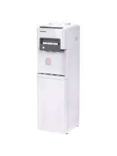 Кулер для воды SONNEN FSC-03AC, напольный, НАГРЕВ/ОХЛАЖДЕНИЕ КОМПРЕССОР, шкаф, 3 крана, белый, 455419