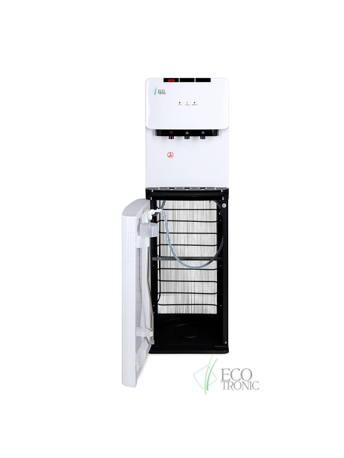 Кулер для воды ECOTRONIC K41-LX, напольный, НИЖНЯЯ ЗАГРУЗКА, нагрев/охлаждение, 3 крана, белый 11744