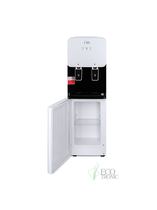 Кулер-водонагреватель БЕЗ ОХЛАЖДЕНИЯ ECOTRONIC J1-LCN XS, напольный, шкаф, 2 крана, белый, 12091