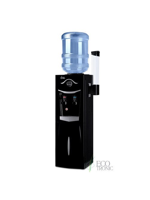 Кулер для воды ECOTRONIC K21-LF, напольный, НАГРЕВ/ОХЛАЖДЕНИЕ КОМПРЕССОРНОЕ, холодильник, 2 крана, черный, 11557