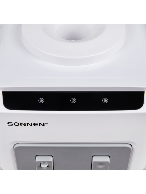 Кулер для воды SONNEN FSC-02AC, напольный, НАГРЕВ/ОХЛАЖДЕНИЕ КОМПРЕССОР, шкаф, 2 крана, белый, 455420