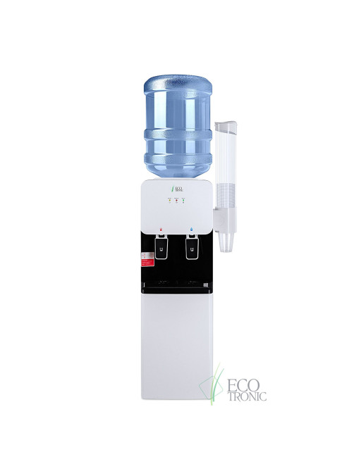 Кулер-водонагреватель БЕЗ ОХЛАЖДЕНИЯ ECOTRONIC J1-LCN XS, напольный, шкаф, 2 крана, белый, 12091