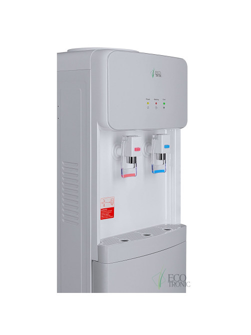 Кулер для воды ECOTRONIC J21-LCE напольный, НАГРЕВ/ОХЛАЖДЕНИЕ ЭЛЕКТРОННОЕ, шкаф, 2 крана белый 12562