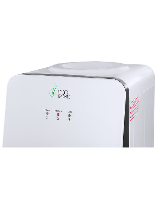 Кулер для воды ECOTRONIC J1-LCE XS, напольный, НАГРЕВ/ОХЛАЖДЕНИЕ ЭЛЕКТРОННОЕ, шкаф, 2 крана, белый, 11660