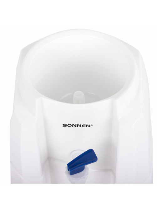Кулер-водораздатчик БЕЗ НАГРЕВА И ОХЛАЖДЕНИЯ, SONNEN TS-01W, настольный, 1 кран, белый, 456175