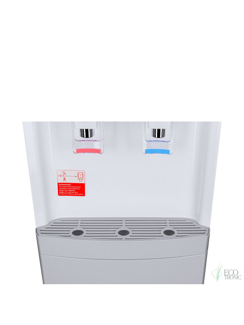 Кулер для воды ECOTRONIC J21-LCE напольный, НАГРЕВ/ОХЛАЖДЕНИЕ ЭЛЕКТРОННОЕ, шкаф, 2 крана белый 12562