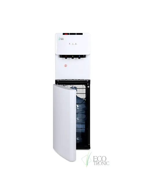 Кулер для воды ECOTRONIC K41-LX, напольный, НИЖНЯЯ ЗАГРУЗКА, нагрев/охлаждение, 3 крана, белый 11744