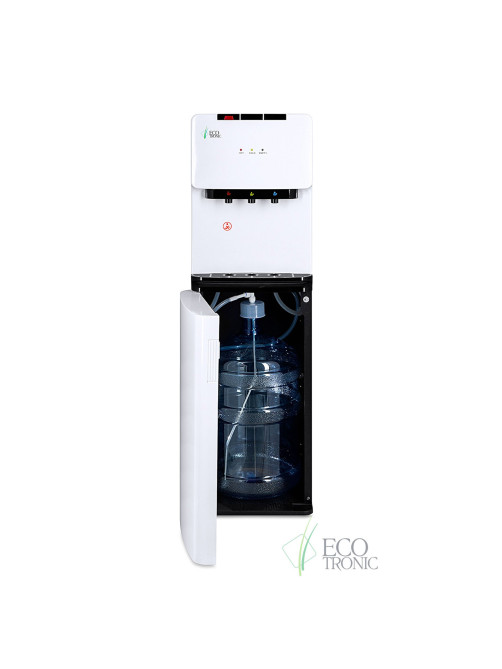 Кулер для воды ECOTRONIC K41-LXE напольный, НИЖНЯЯ ЗАГРУЗКА, нагрев/охлаждение, 3 крана, белый 11745.