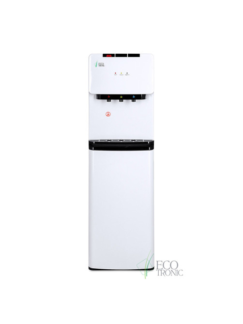 Кулер для воды ECOTRONIC K41-LX, напольный, НИЖНЯЯ ЗАГРУЗКА, нагрев/охлаждение, 3 крана, белый 11744