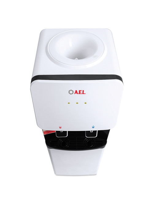 Кулер для воды AEL LD-AEL-85C, напольный, НАГРЕВ/ОХЛАЖДЕНИЕ ЭЛЕКТРОННОЕ, шкаф, 2 крана, белый, 00395