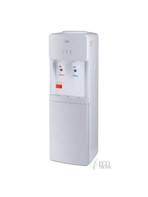Кулер для воды ECOTRONIC J21-LCE напольный, НАГРЕВ/ОХЛАЖДЕНИЕ ЭЛЕКТРОННОЕ, шкаф, 2 крана белый 12562